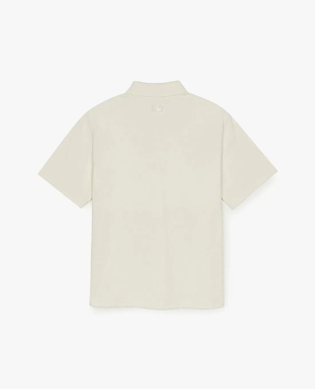 Áo Polo MLB Basic Coopers Logo Overfit NY Màu Kem - góc nhìn khác